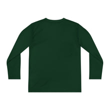 Load image into Gallery viewer, Youth Long Sleeve Tee - "Never Stop" Graphic Shirt for Active Kids