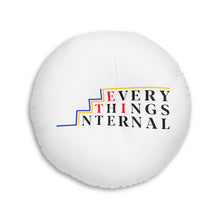 Load image into Gallery viewer, Motivational Tufted Floor Pillow – Make Yourself Proud & Everything's Internal