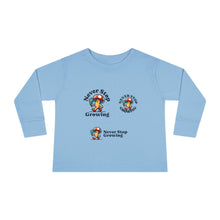 Load image into Gallery viewer, Toddler Long Sleeve Tee - "Never Stop Growing" Cute Mushroom Design