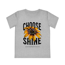 Load image into Gallery viewer, Kids' Choose to Shine T-Shirt - Uplifting Floral Design for Young Creators
