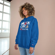 Load image into Gallery viewer, Unlock Your Potential Champion Hoodie - Motivational Sweatshirt for Motivation & Achievement