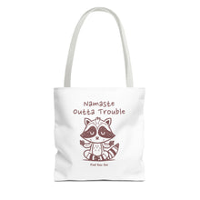 Load image into Gallery viewer, Namaste Outta Trouble Tote Bag | Find Your Zen | Motivational Eco-Friendly Bag