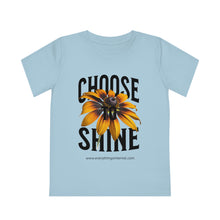 Load image into Gallery viewer, Kids' Choose to Shine T-Shirt - Uplifting Floral Design for Young Creators