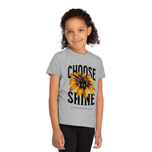 Load image into Gallery viewer, Kids' Choose to Shine T-Shirt - Uplifting Floral Design for Young Creators