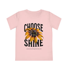 Load image into Gallery viewer, Kids' Choose to Shine T-Shirt - Uplifting Floral Design for Young Creators
