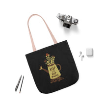 Load image into Gallery viewer, Inspirational Canvas Tote Bag with Colorful Straps - Perfect for Garden Lovers and Self-Care Enthusiasts