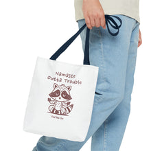 Load image into Gallery viewer, Namaste Outta Trouble Tote Bag | Find Your Zen | Motivational Eco-Friendly Bag