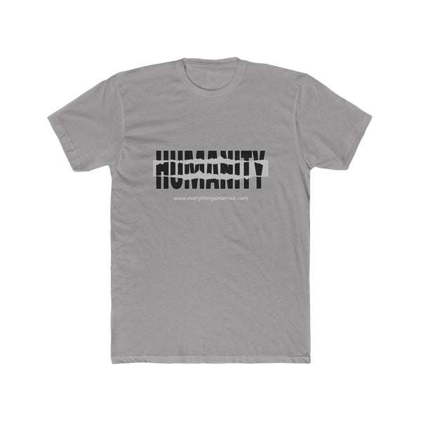 Humanity Unisex Cotton Crew Tee - Inspirational Graphic T-Shirt for Everyday Wear