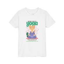 Load image into Gallery viewer, Yoga Cat Tee for Kids | Fun Relaxation Shirt, Youth T-Shirt for Yoga Lovers, Gift for Little Yogis, Cute Cat Design, Mindfulness Apparel