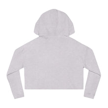 Load image into Gallery viewer, ETI White Women’s Cropped Hooded Sweatshirt