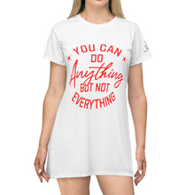 Load image into Gallery viewer, Inspirational You Can Do Anything T-Shirt Dress for Women - Casual Summer Wear
