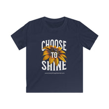 Load image into Gallery viewer, Kids 'Choose to Shine' Softstyle Tee - Positive Vibes T-Shirt for Young Dreamers