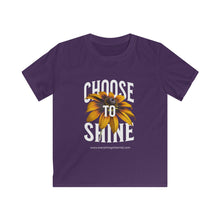 Load image into Gallery viewer, Kids 'Choose to Shine' Softstyle Tee - Positive Vibes T-Shirt for Young Dreamers