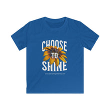 Load image into Gallery viewer, Kids 'Choose to Shine' Softstyle Tee - Positive Vibes T-Shirt for Young Dreamers