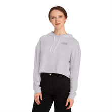 Load image into Gallery viewer, ETI White Women’s Cropped Hooded Sweatshirt