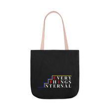 Load image into Gallery viewer, Inspirational Canvas Tote Bag with Colorful Straps - Perfect for Garden Lovers and Self-Care Enthusiasts