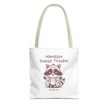 Load image into Gallery viewer, Namaste Outta Trouble Tote Bag | Find Your Zen | Motivational Eco-Friendly Bag