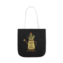 Load image into Gallery viewer, Inspirational Canvas Tote Bag with Colorful Straps - Perfect for Garden Lovers and Self-Care Enthusiasts