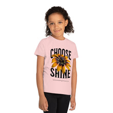 Load image into Gallery viewer, Kids' Choose to Shine T-Shirt - Uplifting Floral Design for Young Creators