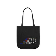 Load image into Gallery viewer, Inspirational Canvas Tote Bag with Colorful Straps - Perfect for Garden Lovers and Self-Care Enthusiasts