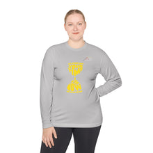 Load image into Gallery viewer, Unisex Lightweight Long Sleeve Tee with Unique Hourglass Design, Casual Wear, Gift for Him, Gift for Her, Summer Fashion, Relaxed Style
