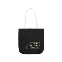 Load image into Gallery viewer, Inspirational Canvas Tote Bag with Colorful Straps - Perfect for Garden Lovers and Self-Care Enthusiasts
