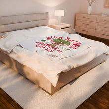Load image into Gallery viewer, Mind Matters Velveteen Plush Blanket - Nurture It Gently | Cozy Comfort for Self-Care