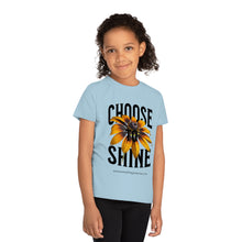 Load image into Gallery viewer, Kids' Choose to Shine T-Shirt - Uplifting Floral Design for Young Creators