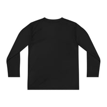 Load image into Gallery viewer, Youth Long Sleeve Tee - "Never Stop" Graphic Shirt for Active Kids