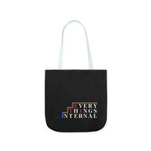 Load image into Gallery viewer, Inspirational Canvas Tote Bag with Colorful Straps - Perfect for Garden Lovers and Self-Care Enthusiasts
