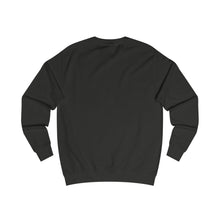 Load image into Gallery viewer, Back view of a black unisex sweatshirt displayed on a white background.