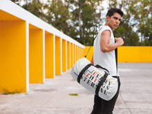 Load image into Gallery viewer, Motivational Duffel Bag – Everything’s Internal™ Fitness & Travel Gym Bag, Inspirational Print, Unisex