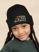 Load image into Gallery viewer, Everythings Internal™ Embroidered Black Beanie – Unisex Cozy Knit Winter Hat