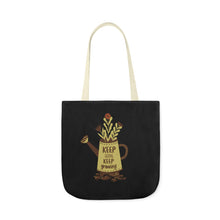 Load image into Gallery viewer, Inspirational Canvas Tote Bag with Colorful Straps - Perfect for Garden Lovers and Self-Care Enthusiasts