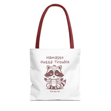 Load image into Gallery viewer, Namaste Outta Trouble Tote Bag | Find Your Zen | Motivational Eco-Friendly Bag