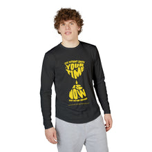 Load image into Gallery viewer, Men's Motivational UV Protection Long Sleeve Shirt, Stay Active Wear, Summer Essential, Gift for Fitness Lovers, Outdoor Activities
