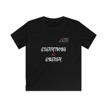 Load image into Gallery viewer, Kids Softstyle Tee - Everything is Energy Black T-Shirt for Positive Vibes