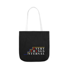 Load image into Gallery viewer, Inspirational Canvas Tote Bag with Colorful Straps - Perfect for Garden Lovers and Self-Care Enthusiasts