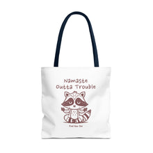 Load image into Gallery viewer, Namaste Outta Trouble Tote Bag | Find Your Zen | Motivational Eco-Friendly Bag