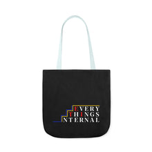 Load image into Gallery viewer, Inspirational Canvas Tote Bag with Colorful Straps - Perfect for Garden Lovers and Self-Care Enthusiasts
