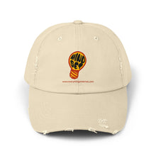 Load image into Gallery viewer, Unisex Distressed Cap - Mindset Lightbulb Design