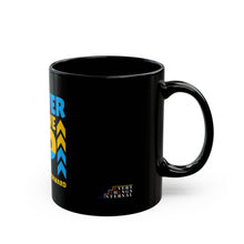 Load image into Gallery viewer, Never Give Up Motivational Black Mug - 11oz & 15oz Options