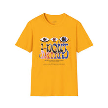 Load image into Gallery viewer, I Don't Care Unisex Softstyle T-Shirt - Trendy Graphic Tee for Casual Outings