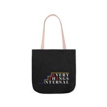 Load image into Gallery viewer, Inspirational Canvas Tote Bag with Colorful Straps - Perfect for Garden Lovers and Self-Care Enthusiasts