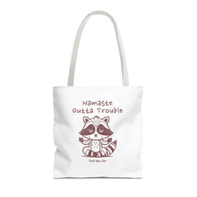 Load image into Gallery viewer, Namaste Outta Trouble Tote Bag | Find Your Zen | Motivational Eco-Friendly Bag