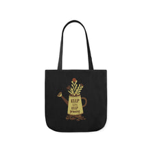 Load image into Gallery viewer, Inspirational Canvas Tote Bag with Colorful Straps - Perfect for Garden Lovers and Self-Care Enthusiasts