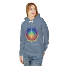 Load image into Gallery viewer, Chakra Vibes Unisex Lightweight Hooded Sweatshirt