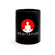 Load image into Gallery viewer, Meditation Black Coffee Mug – 11oz Inspirational Drinkware for Mindfulness Enthusiasts
