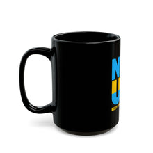 Load image into Gallery viewer, Never Give Up Motivational Black Mug - 11oz & 15oz Options
