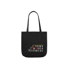 Load image into Gallery viewer, Inspirational Canvas Tote Bag with Colorful Straps - Perfect for Garden Lovers and Self-Care Enthusiasts